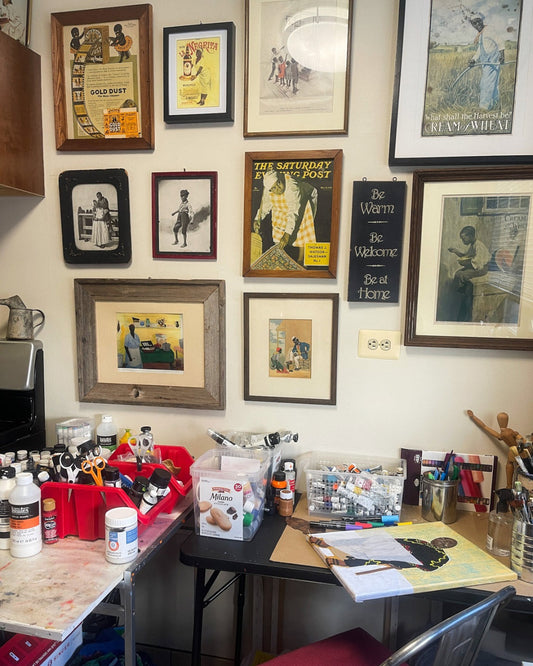 From History to Canvas: Antionette Simmons Hodges’ Intimate Home Art Studio Tour