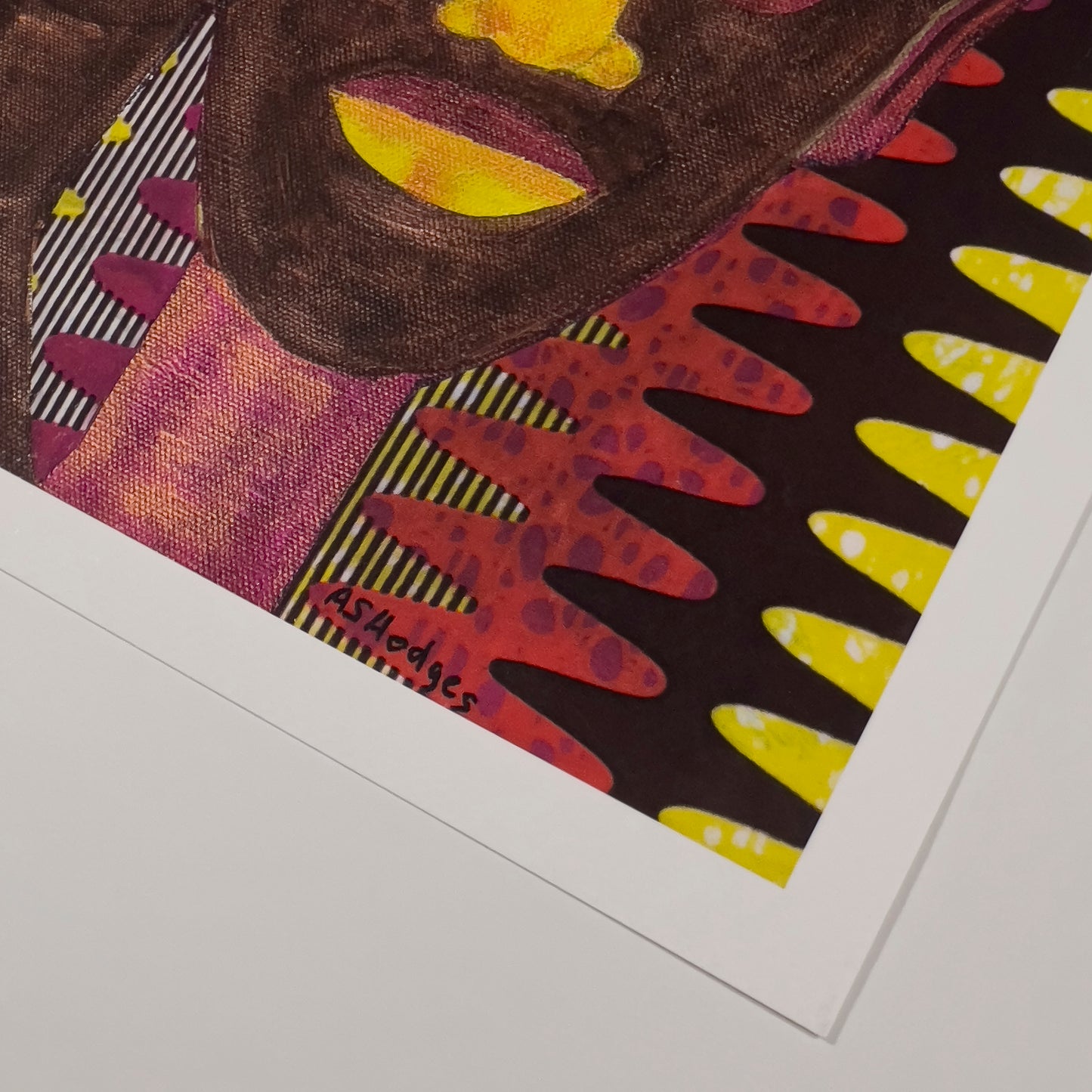 All Hail The Queen - Mixed media art print - Artist signature on print