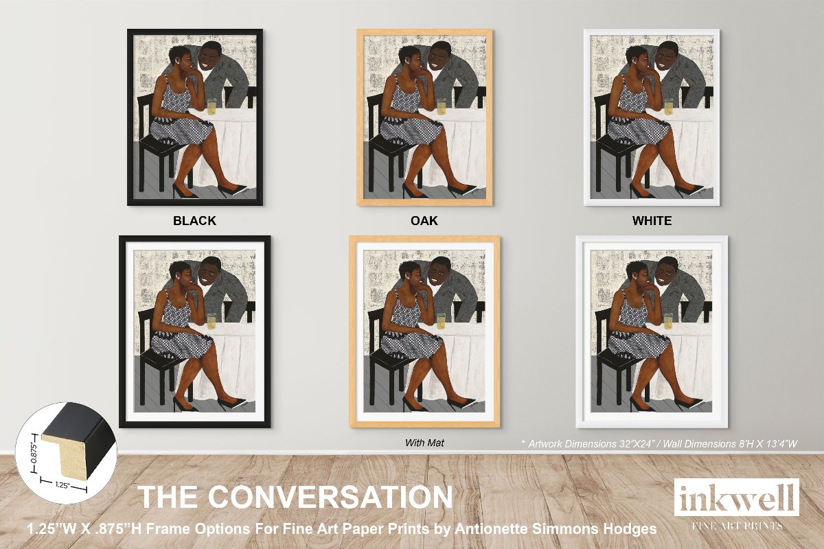 The Conversation - Framed Fine Art Print - Antionette's Artistry