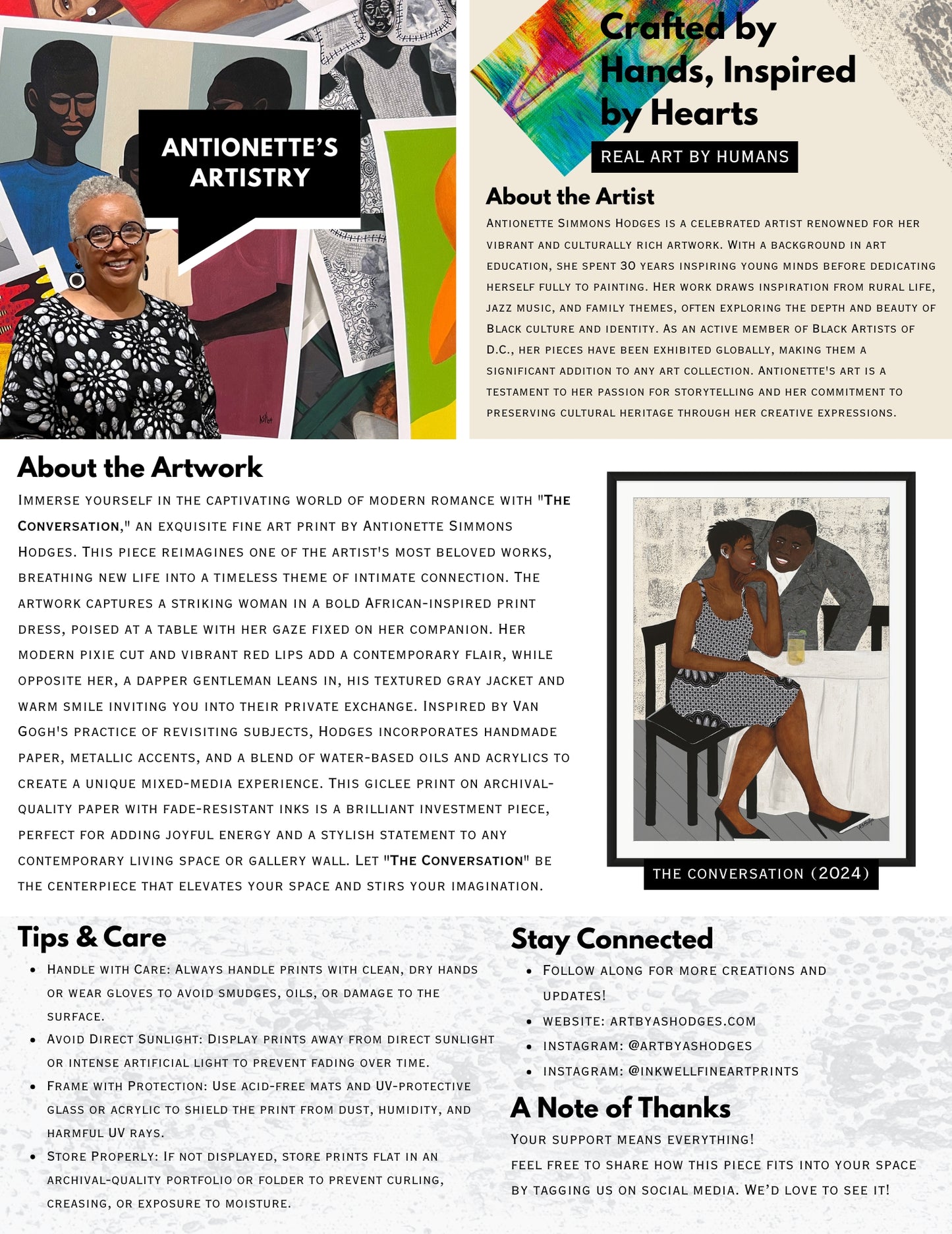 The Conversation - Framed Fine Art Print - Antionette's Artistry