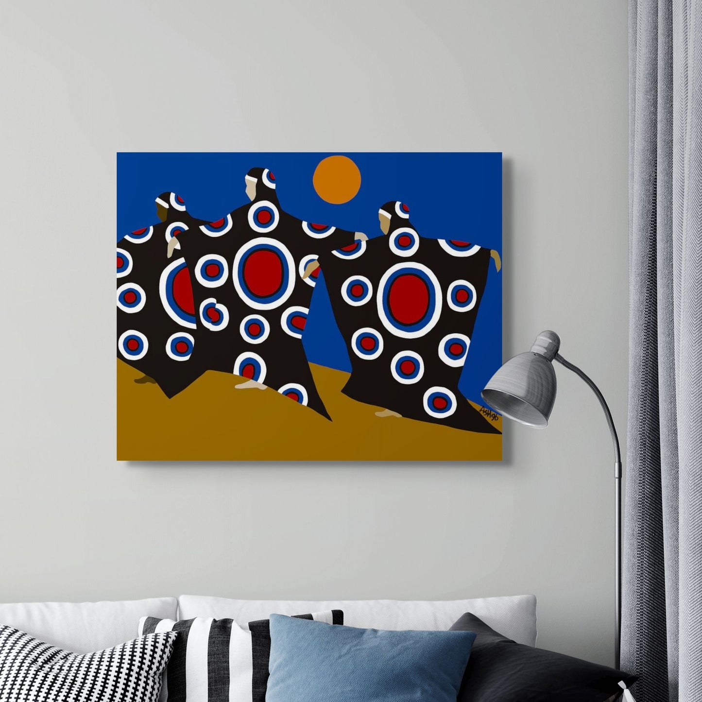 Dance of the Dougla - Stretched Canvas Print - Antionette's Artistry