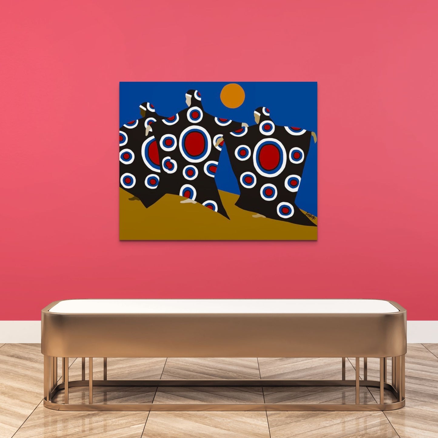 Dance of the Dougla - Stretched Canvas Print - Antionette's Artistry
