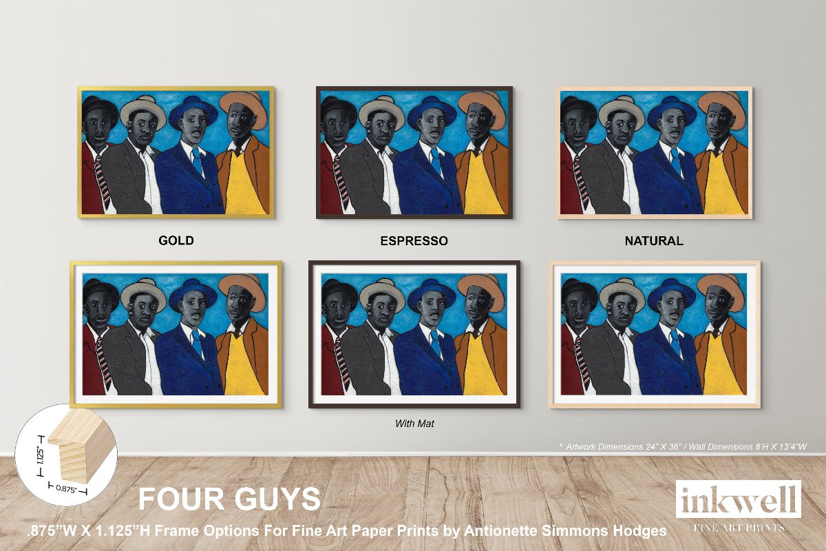 Four Guys - Framed Fine Art Print - Antionette's Artistry