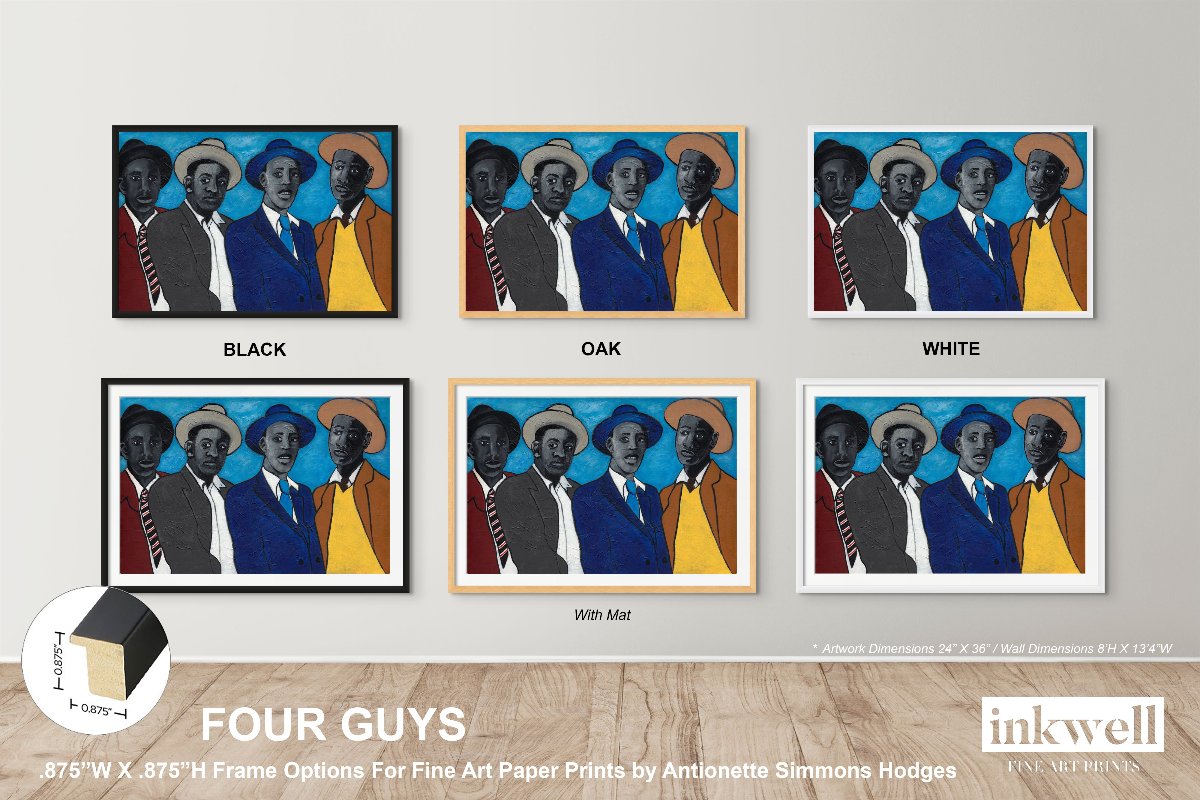 Four Guys - Framed Fine Art Print - Antionette's Artistry
