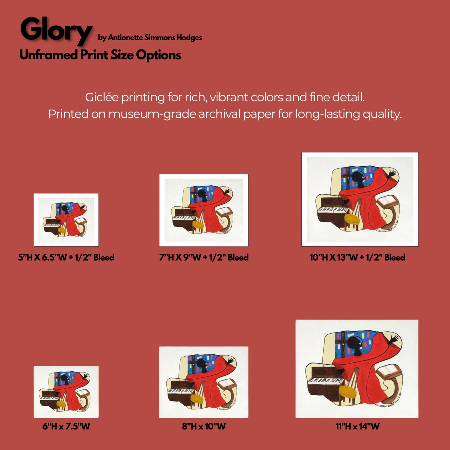 Glory - Continuous Line Fine Art Print - Antionette's Artistry