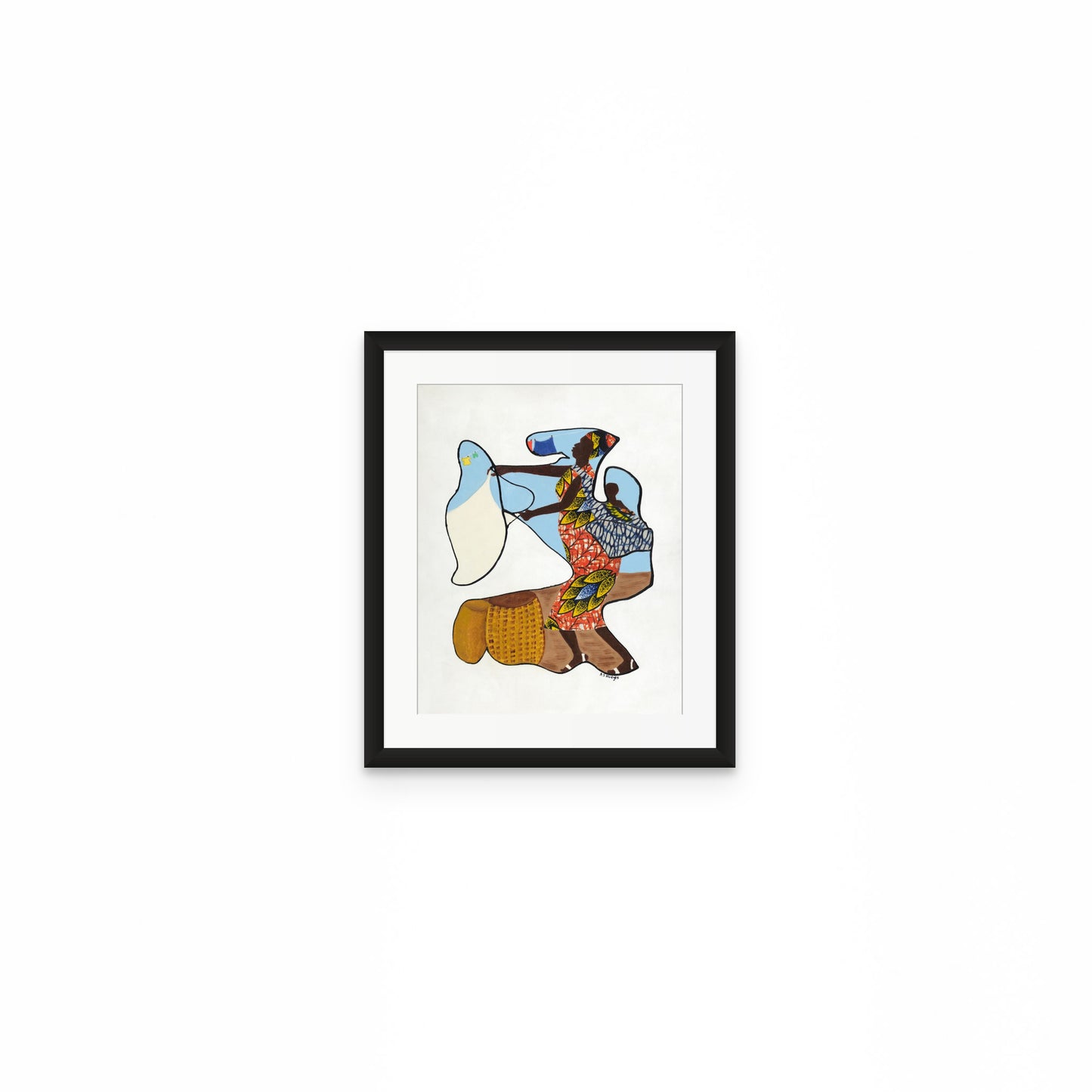 Wash Day - Continuous Line Fine Art Print - Antionette's Artistry