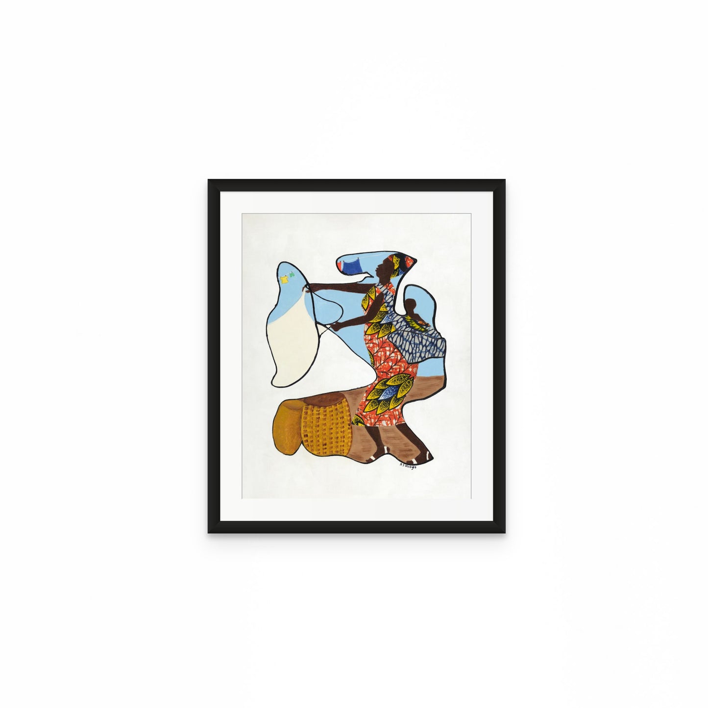 Wash Day - Continuous Line Fine Art Print - Antionette's Artistry