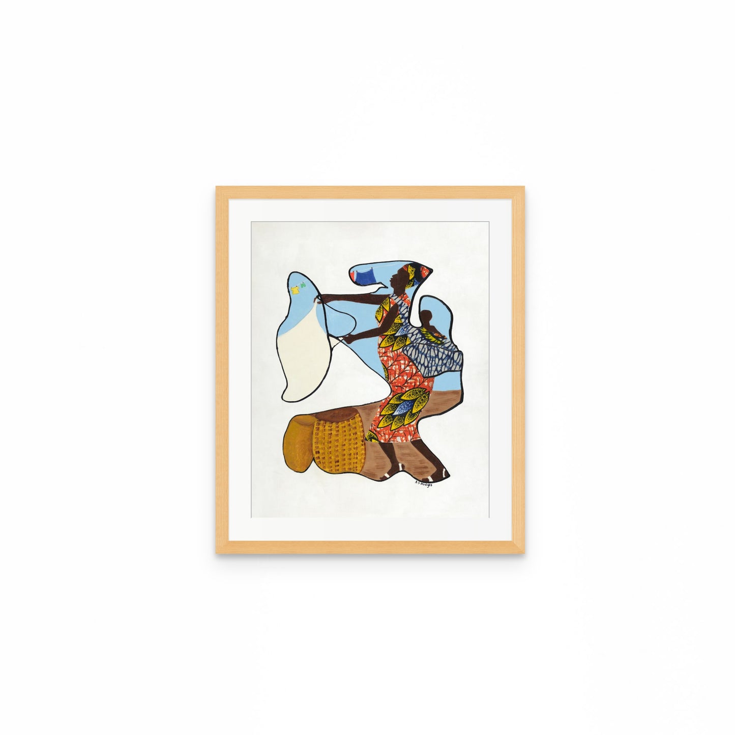 Wash Day - Continuous Line Fine Art Print - Antionette's Artistry