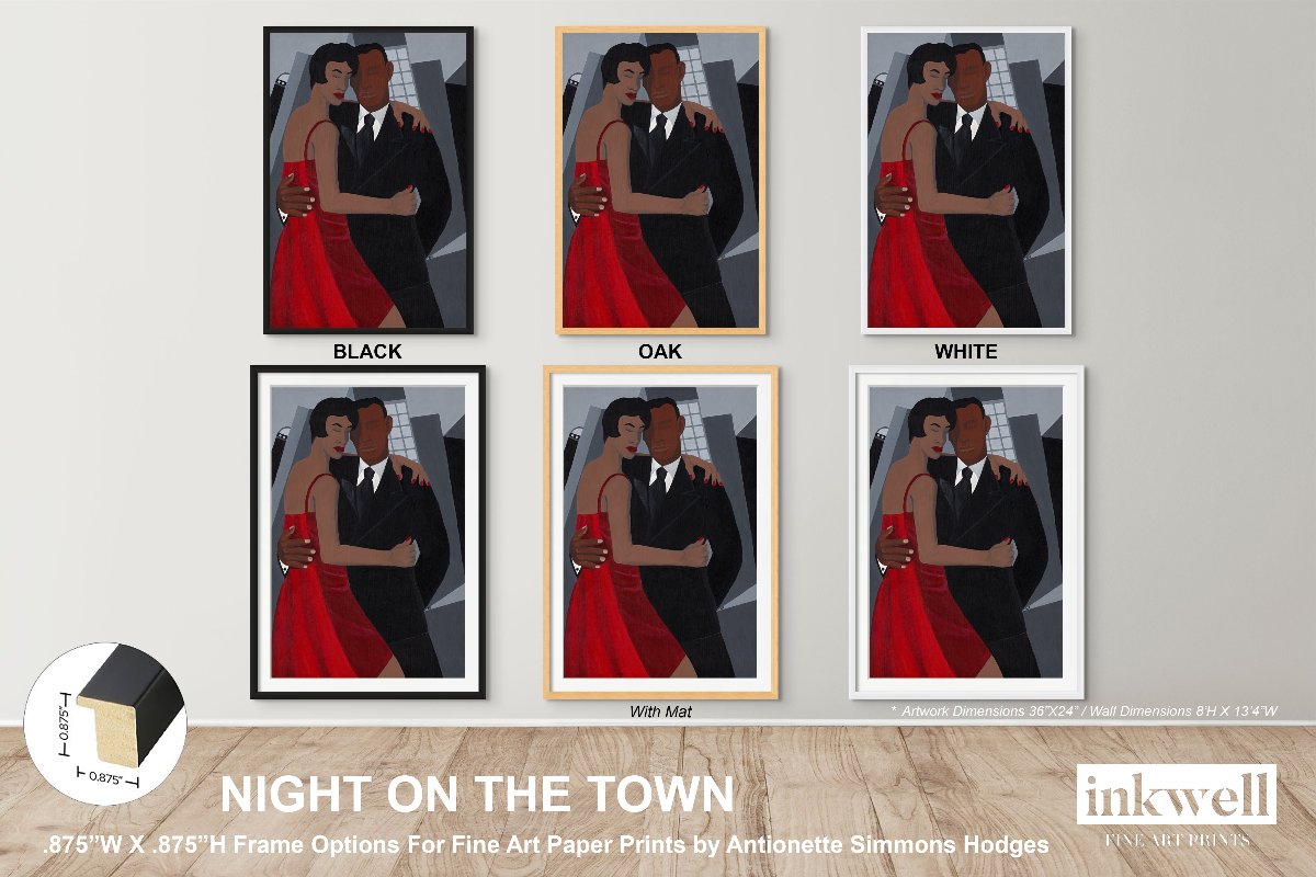 Night on the Town - Framed Fine Art Print - Antionette's Artistry