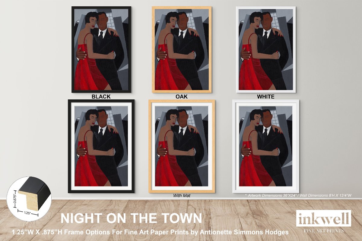 Night on the Town - Framed Fine Art Print - Antionette's Artistry