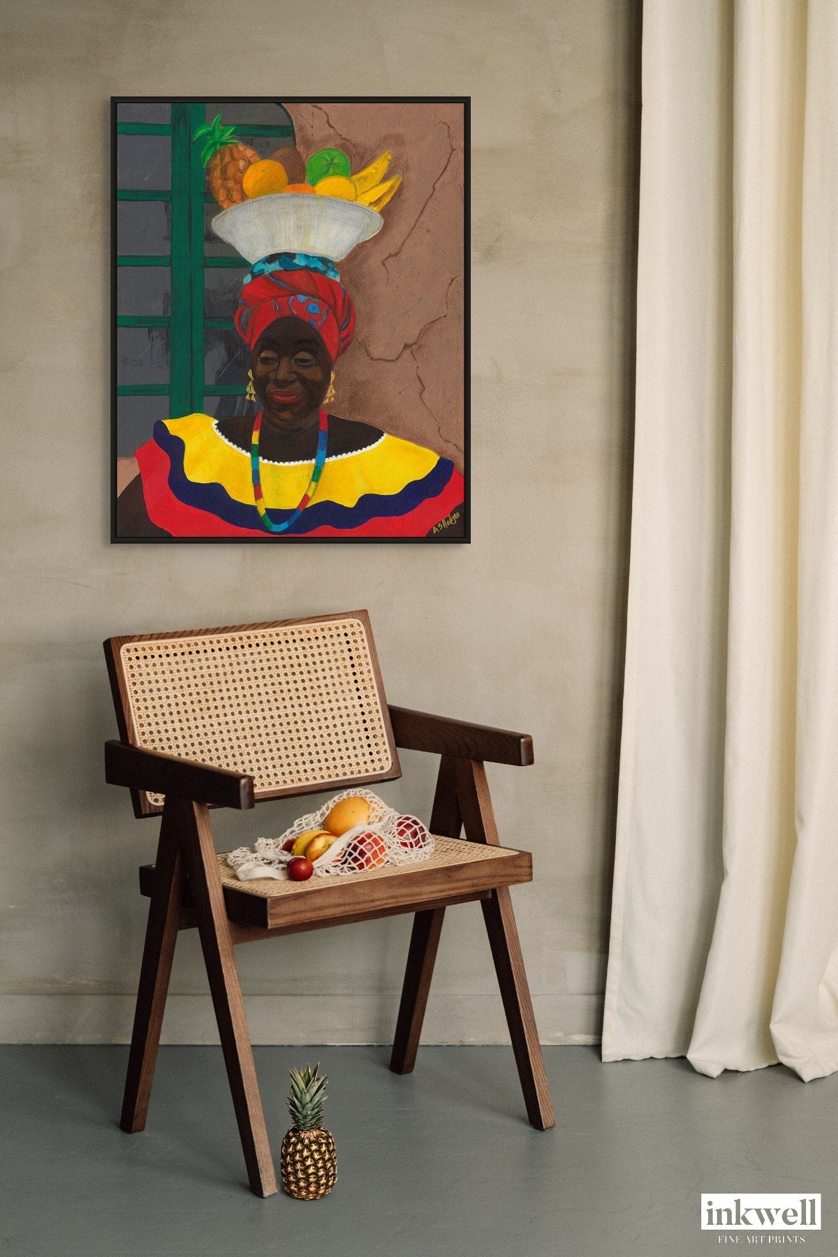 Hey Lady - Framed Stretched Canvas Print - Antionette's Artistry