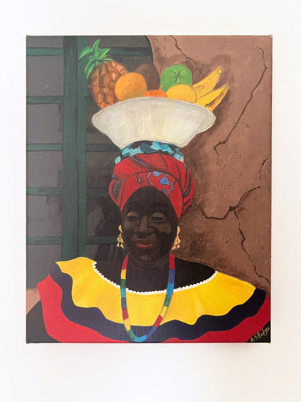 Hey Lady - Framed Canvas Print - travel inspired art - Antionette Simmons Hodges