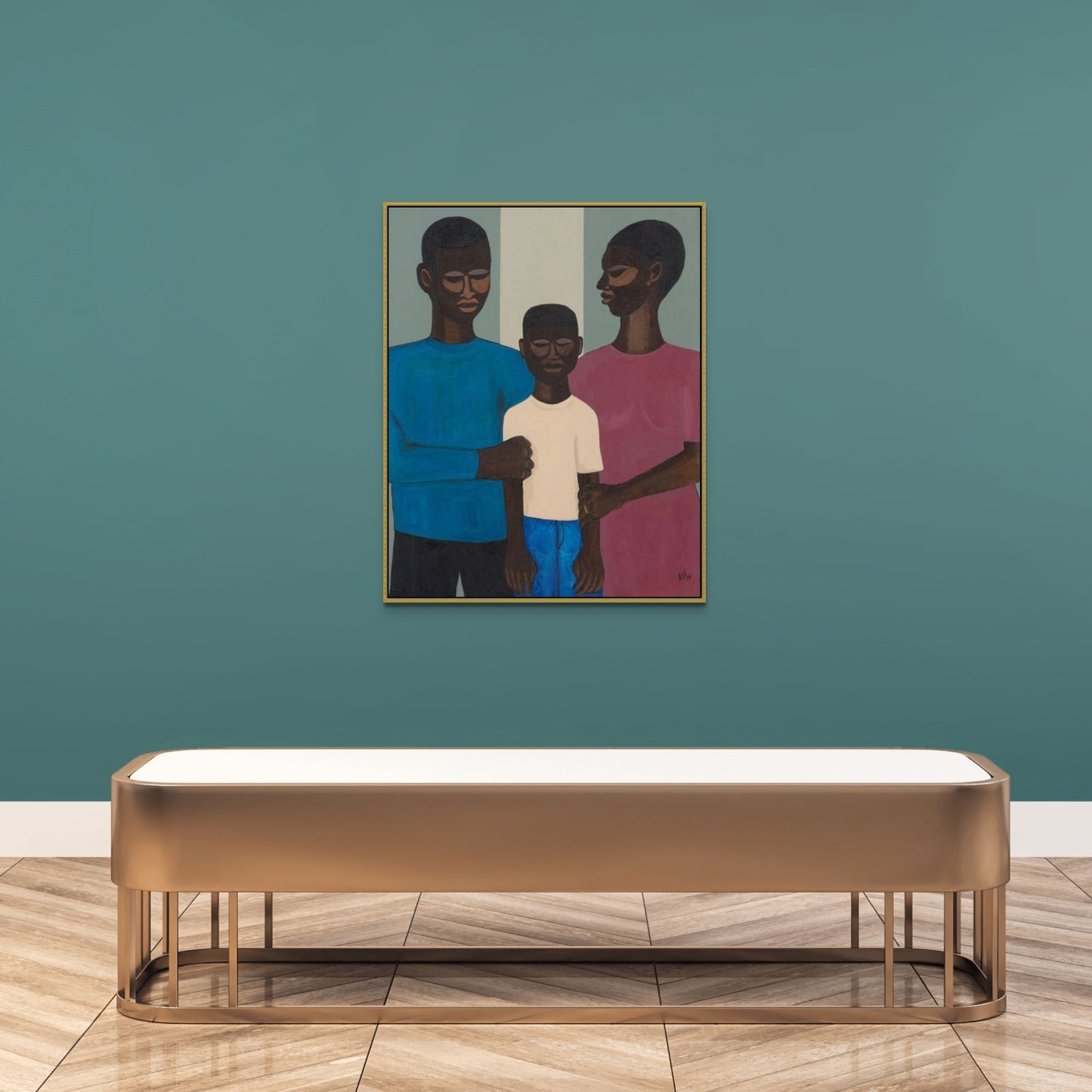 The Family - Framed Stretched Canvas Print - Antionette's Artistry