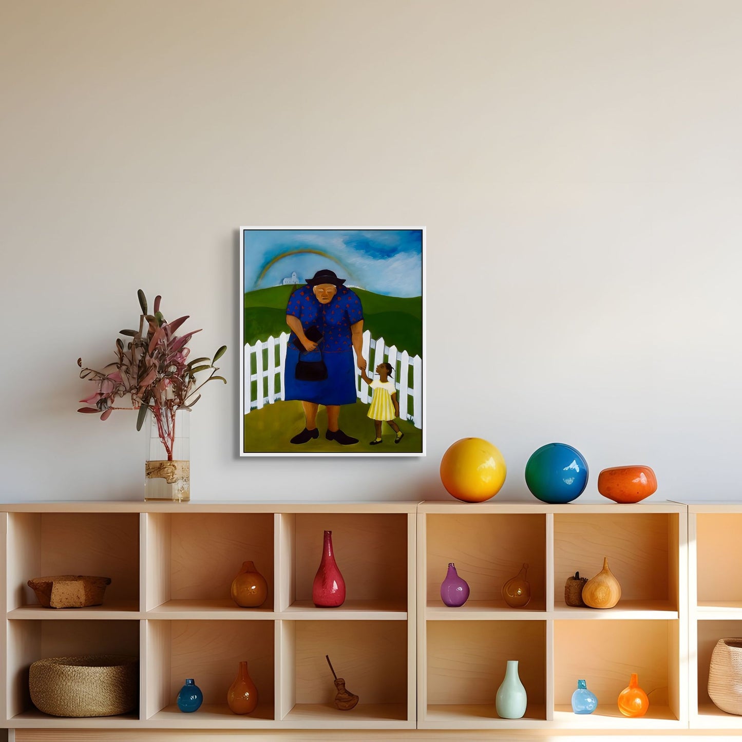 Goin' to Church - Framed Stretched Canvas Print - Antionette's Artistry