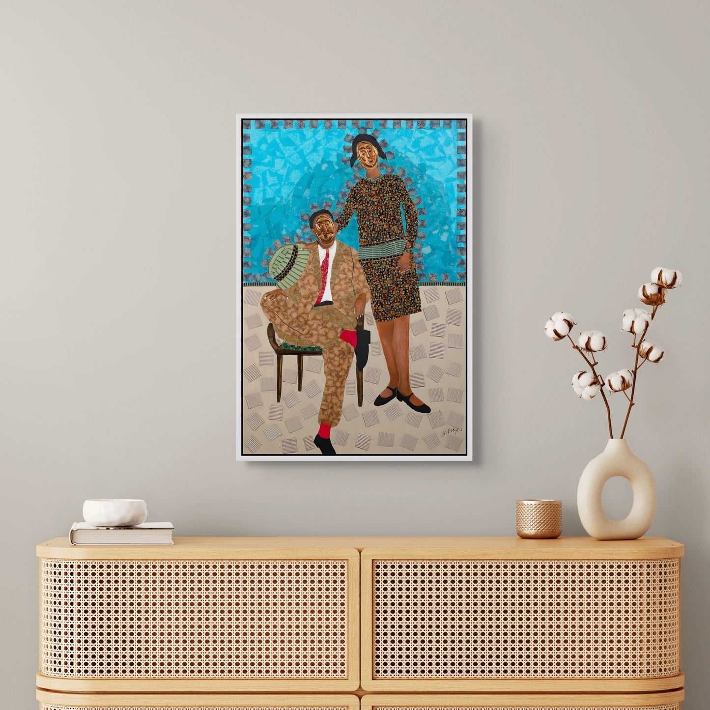 They Came Before Us -1 - Framed Stretched Canvas Print - Antionette's Artistry