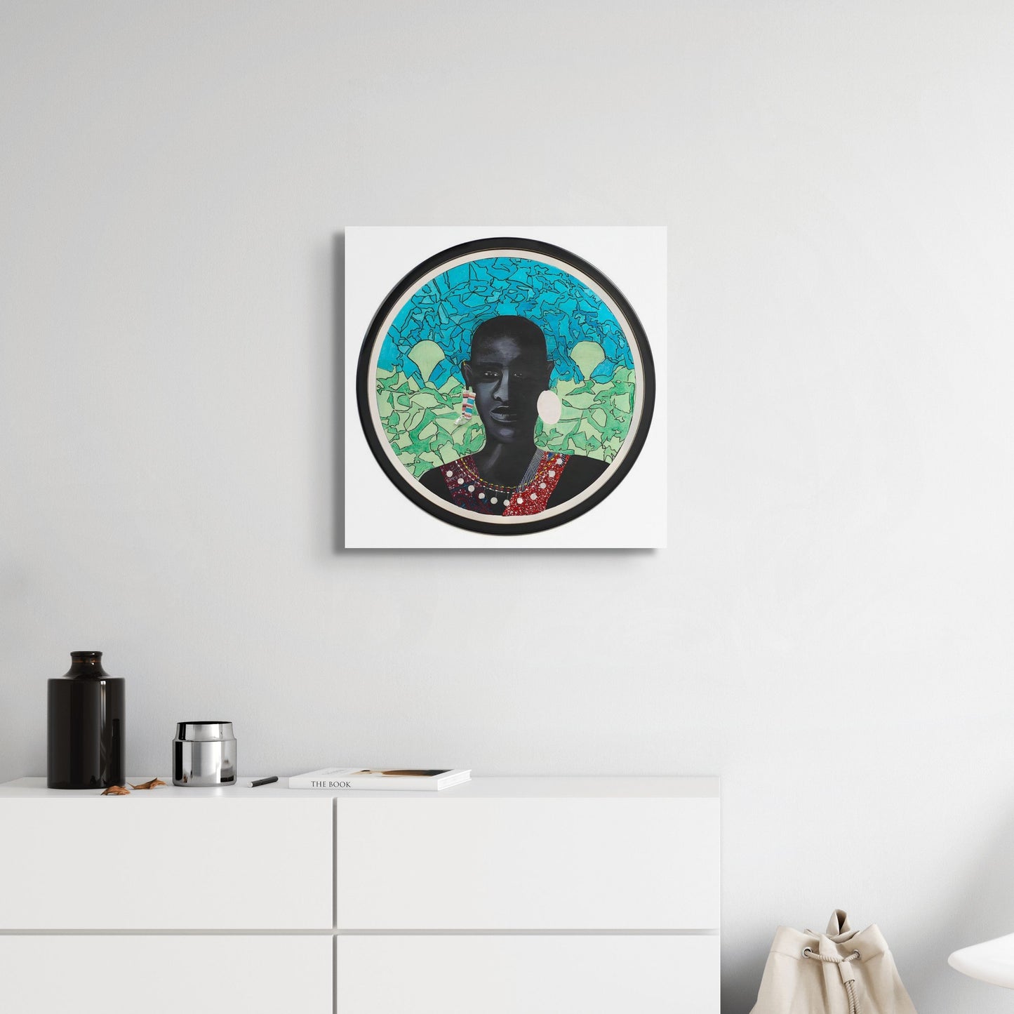 Masai Warrior - Stretched Canvas Print - Antionette's Artistry