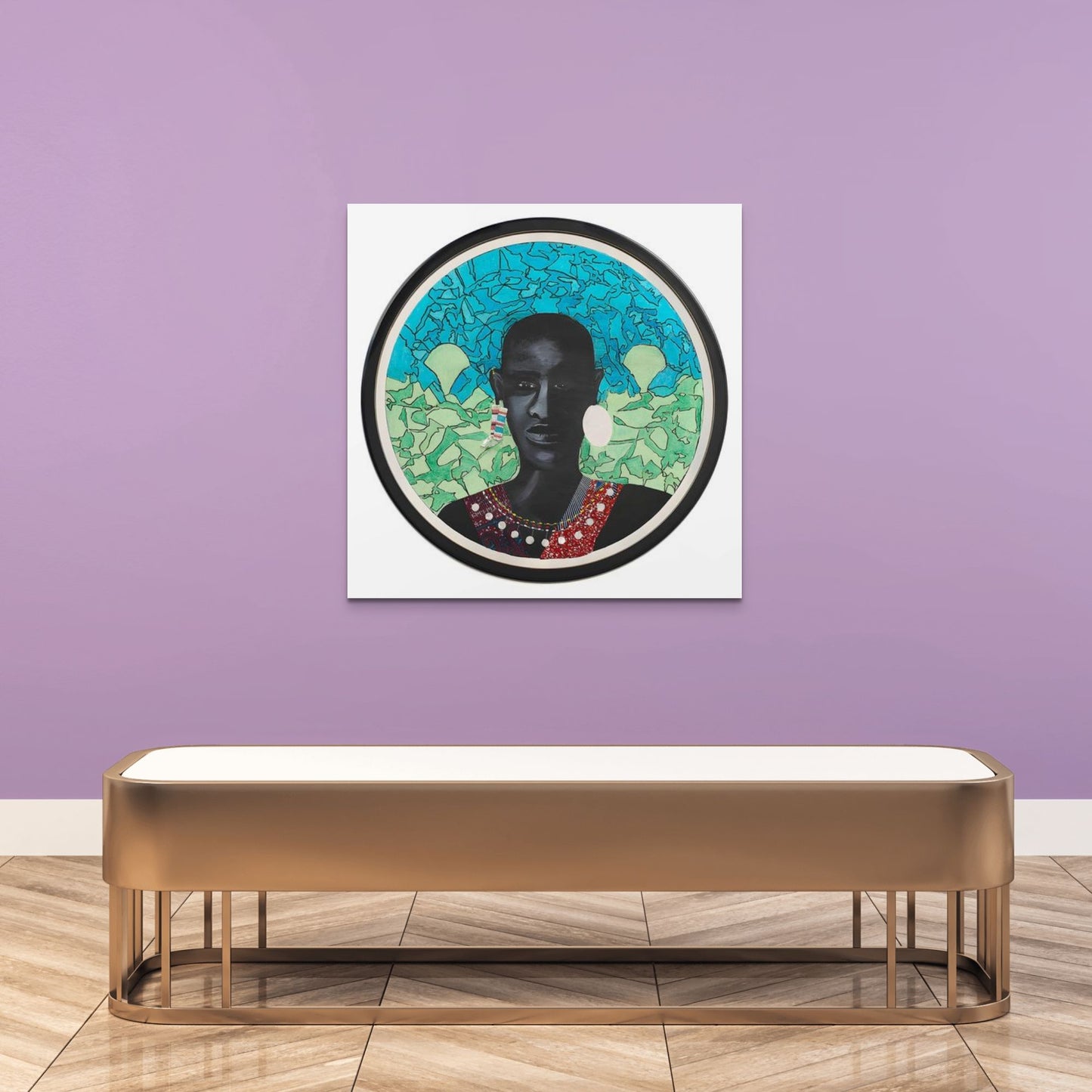 Masai Warrior - Stretched Canvas Print - Antionette's Artistry