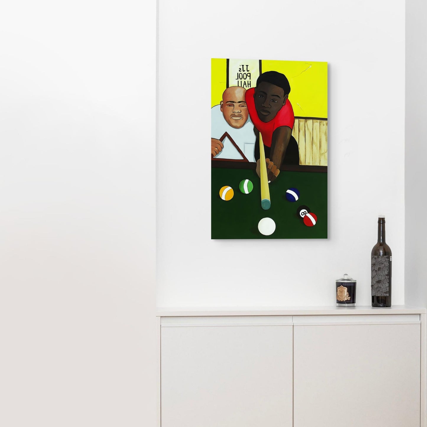 Pool Hall - Stretched Canvas Print - Antionette's Artistry