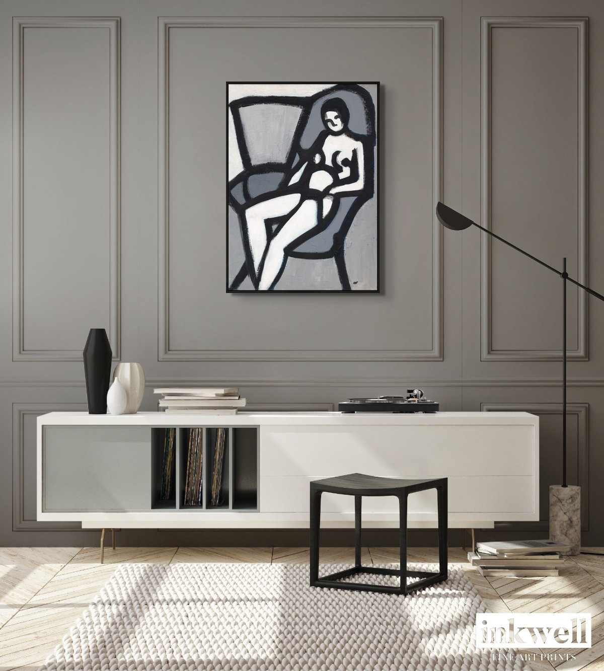 The Model - Framed Fine Art Print - Antionette's Artistry