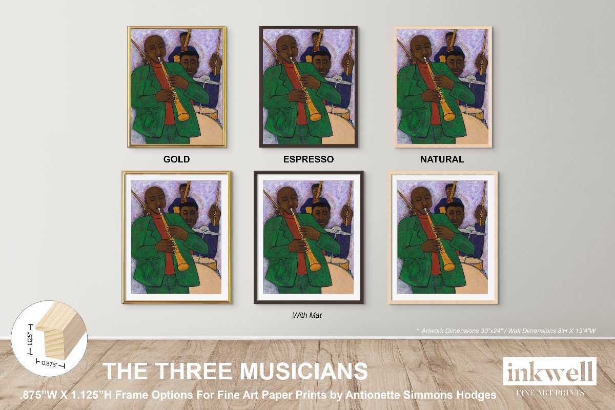 The Three Musicians - Framed Fine Art Print - Antionette's Artistry