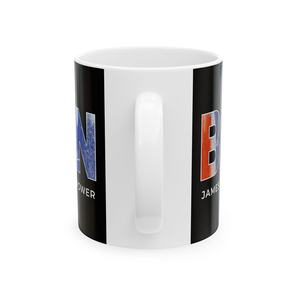 James Baldwin ceramic mug white product reference view 3 — Art Is Power Vol. I by Inkwell Fine Art Prints