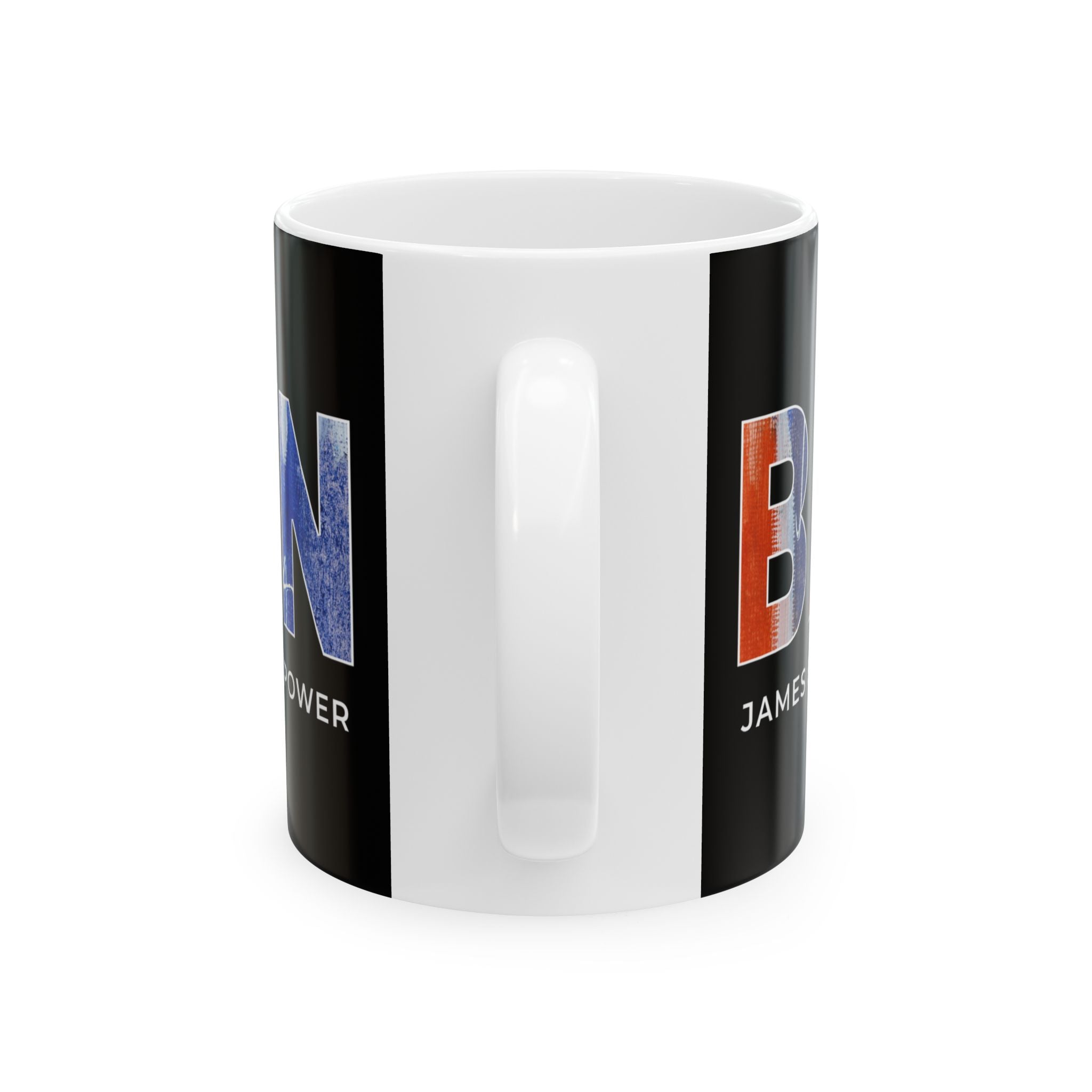 James Baldwin ceramic mug white product reference view 3 — Art Is Power Vol. I by Inkwell Fine Art Prints