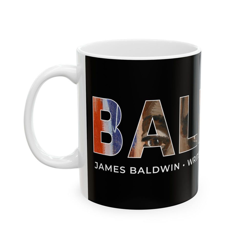 James Baldwin ceramic mug 11oz product view — Art Is Power Vol. I by Inkwell Fine Art Prints