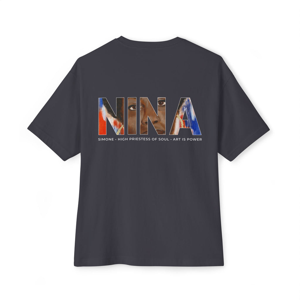 Nina Simone tribute tee size mockup — Art Is Power Vol. I | Inkwell Fine Art Prints