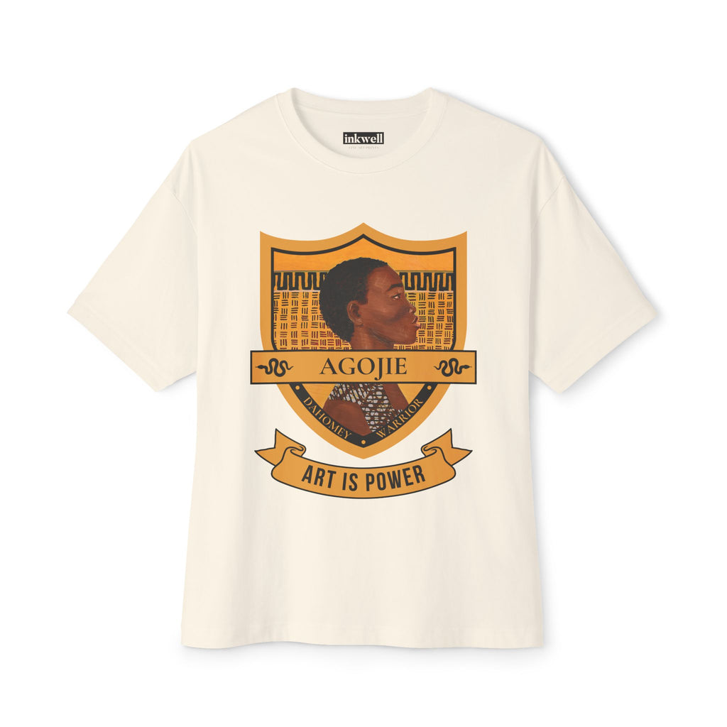 Dahomey Warrior tee product mockup — Art Is Power Vol. I | Inkwell Fine Art Prints