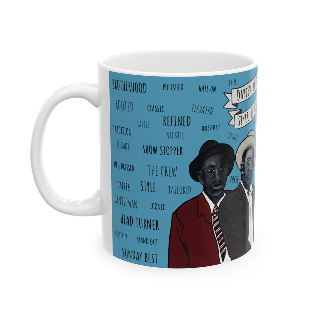 Dapper by Design Black Art Mug (11oz) - Father’s Day Gift - Juneteenth - Groomsmen Mug