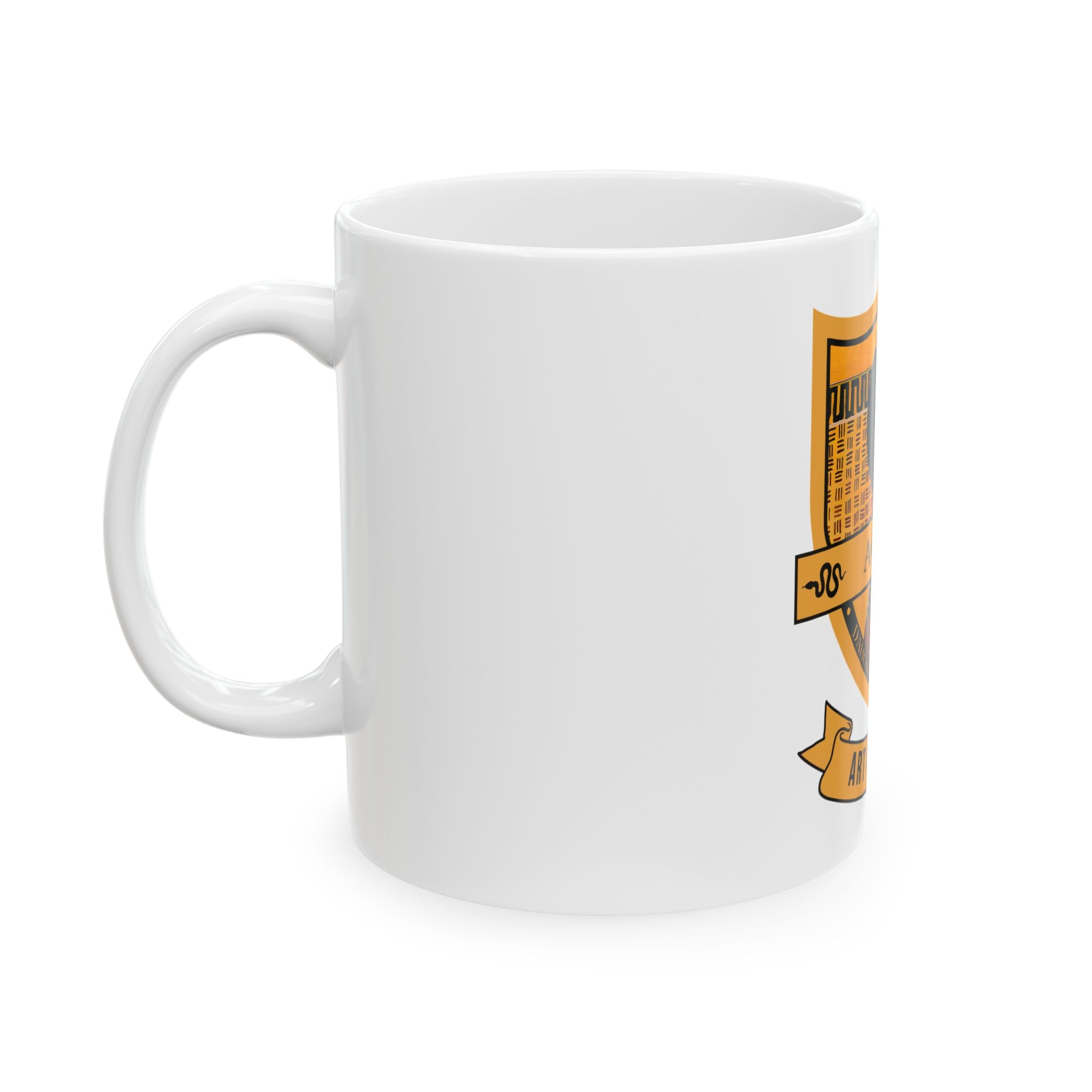 Dahomey Warrior ceramic mug 11oz product view — Art Is Power Vol. I by Inkwell Fine Art Prints
