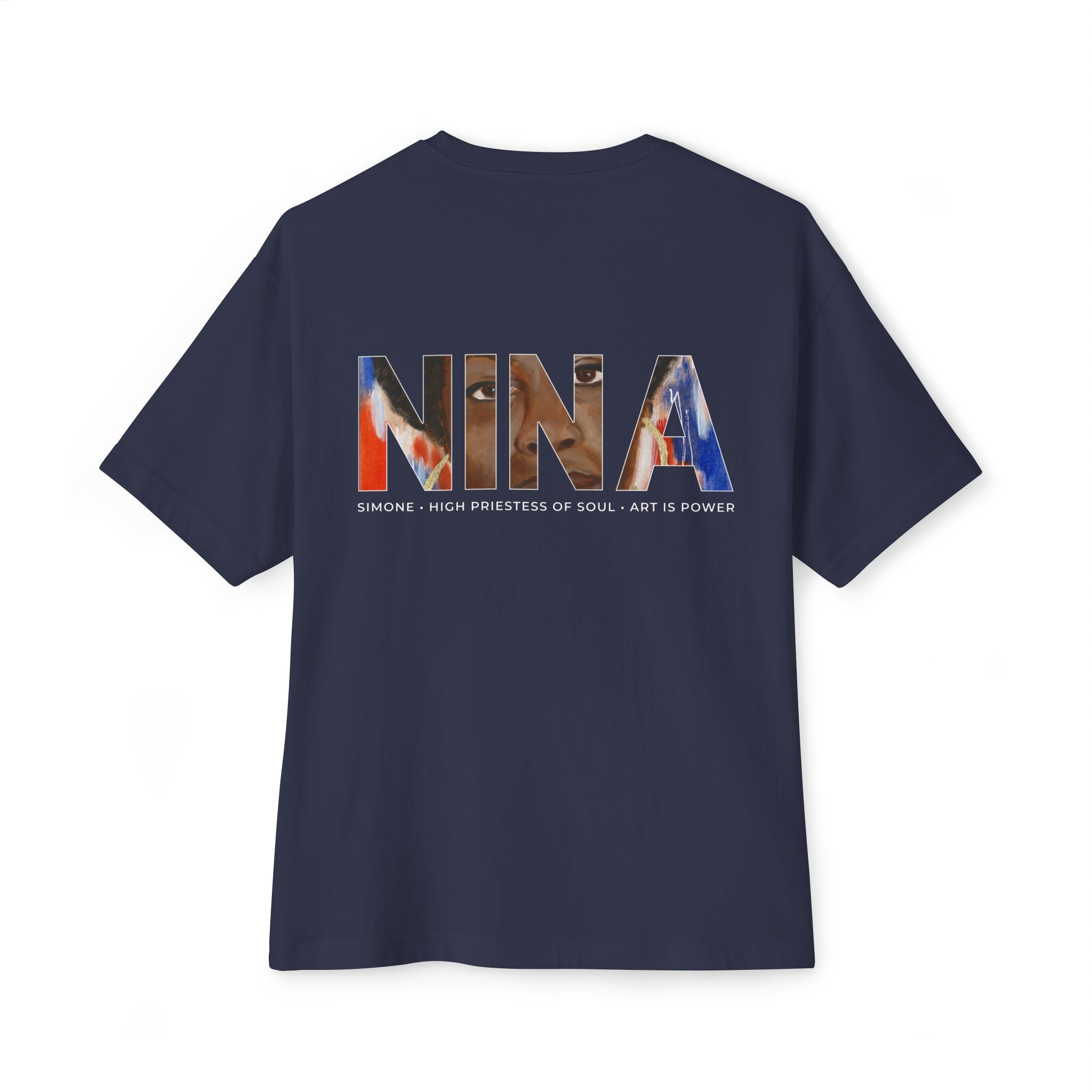 Nina Simone tribute tee detail product reference — Art Is Power Vol. I | Inkwell Fine Art Prints