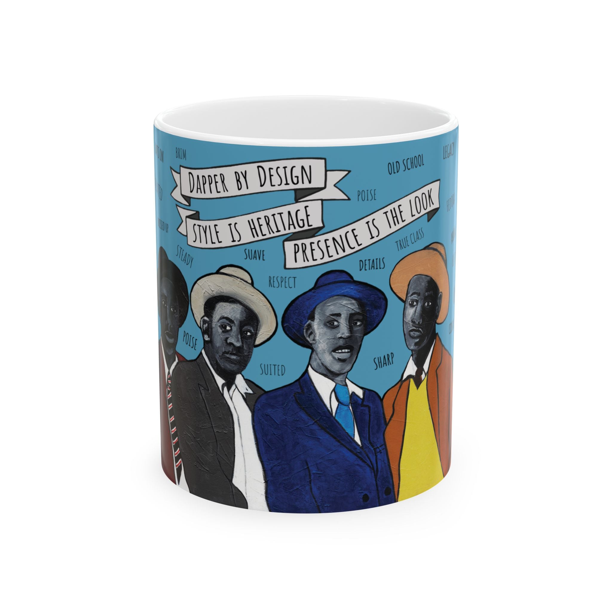 Dapper by Design Black Art Mug (11oz) - Father’s Day Gift - Juneteenth - Groomsmen Mug