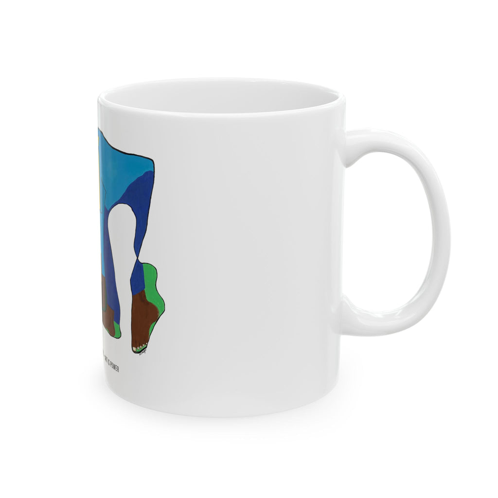 The Sharecropper ceramic mug white product reference view 2 — Art Is Power Vol. I by Inkwell Fine Art Prints