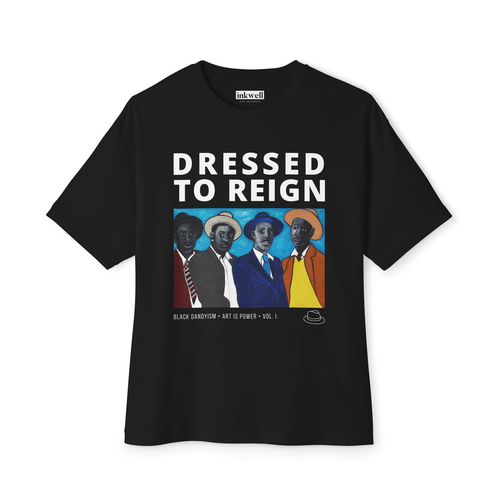 Dressed to Reign tee detail reference — Art Is Power Vol. I | Inkwell Fine Art Prints