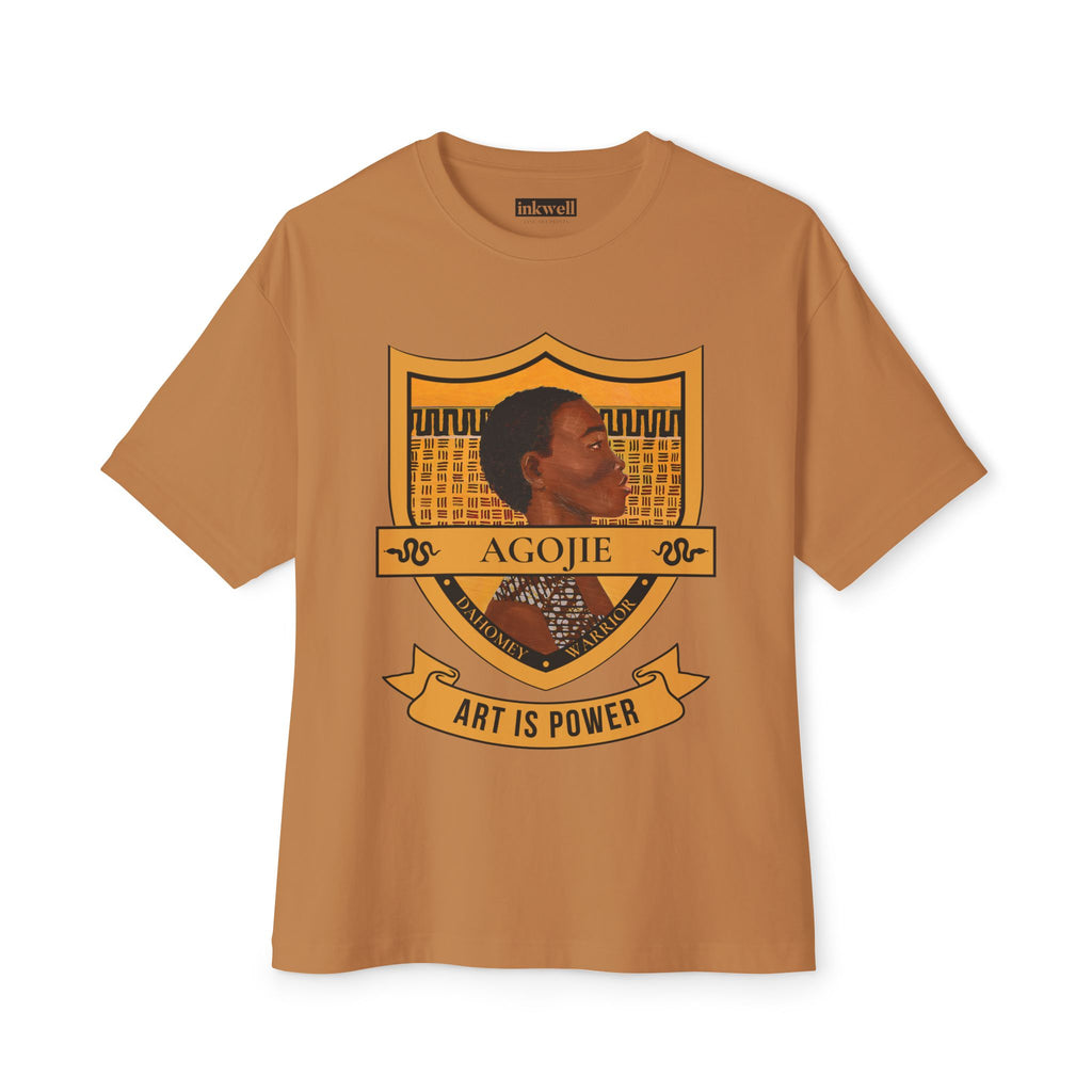 Dahomey Warrior tee product back reference — Art Is Power Vol. I | Inkwell Fine Art Prints