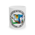 Rooted in the Land ceramic mug white product reference view — Art Is Power Vol. I by Inkwell Fine Art Prints