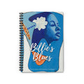Billie's Blues Spiral Notebook | Billie Holiday Art Journal, Ruled Pages, 6"x8"