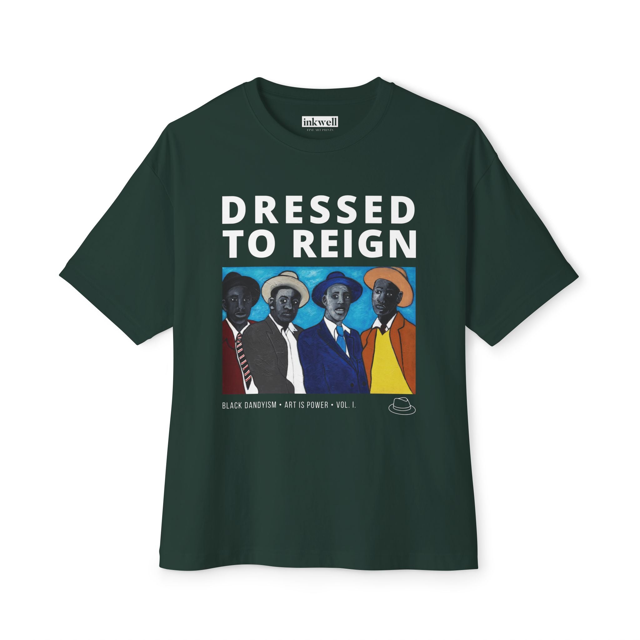 Dressed to Reign tee product back reference — Art Is Power Vol. I | Inkwell Fine Art Prints