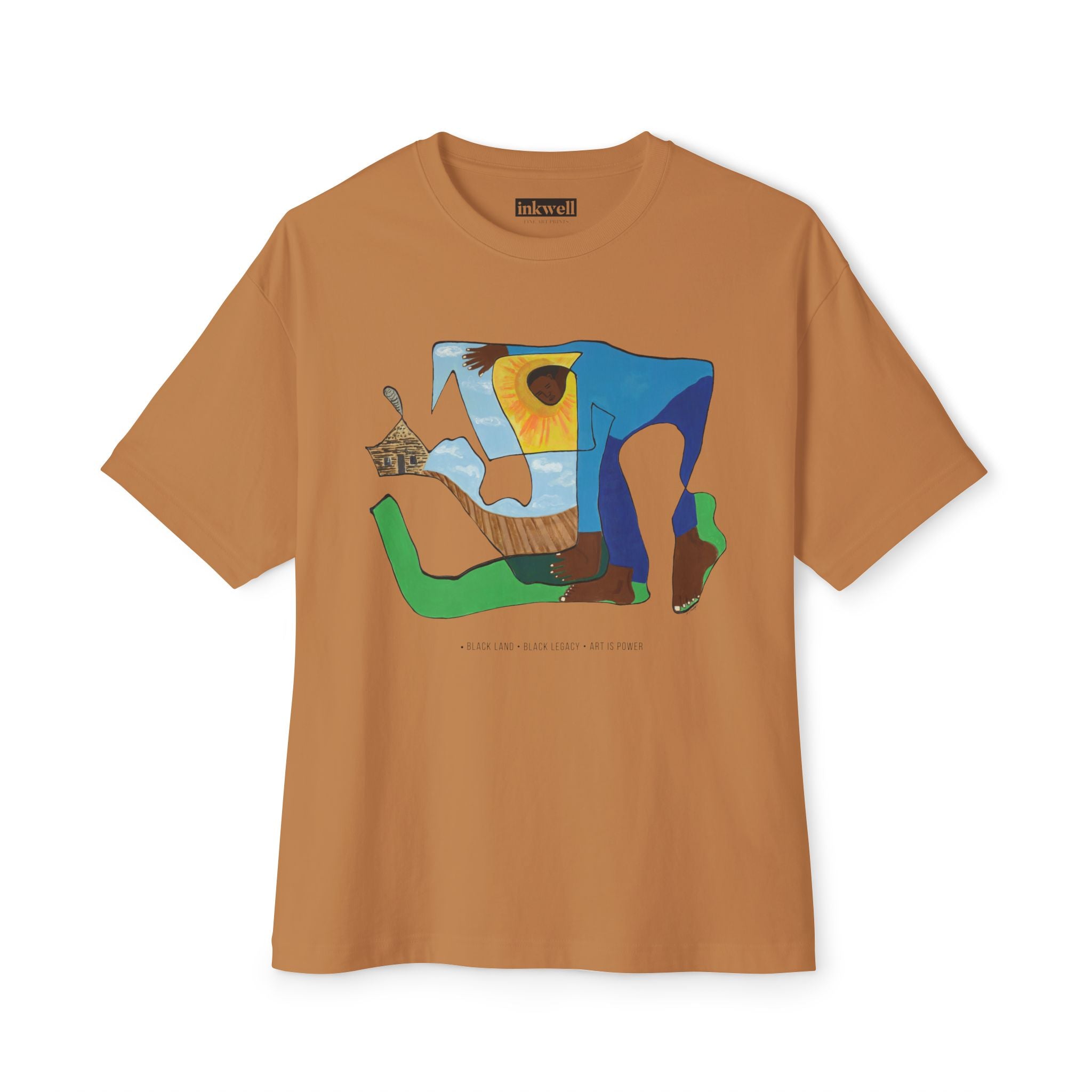The Sharecropper tee product mockup — Art Is Power Vol. I | Inkwell Fine Art Prints