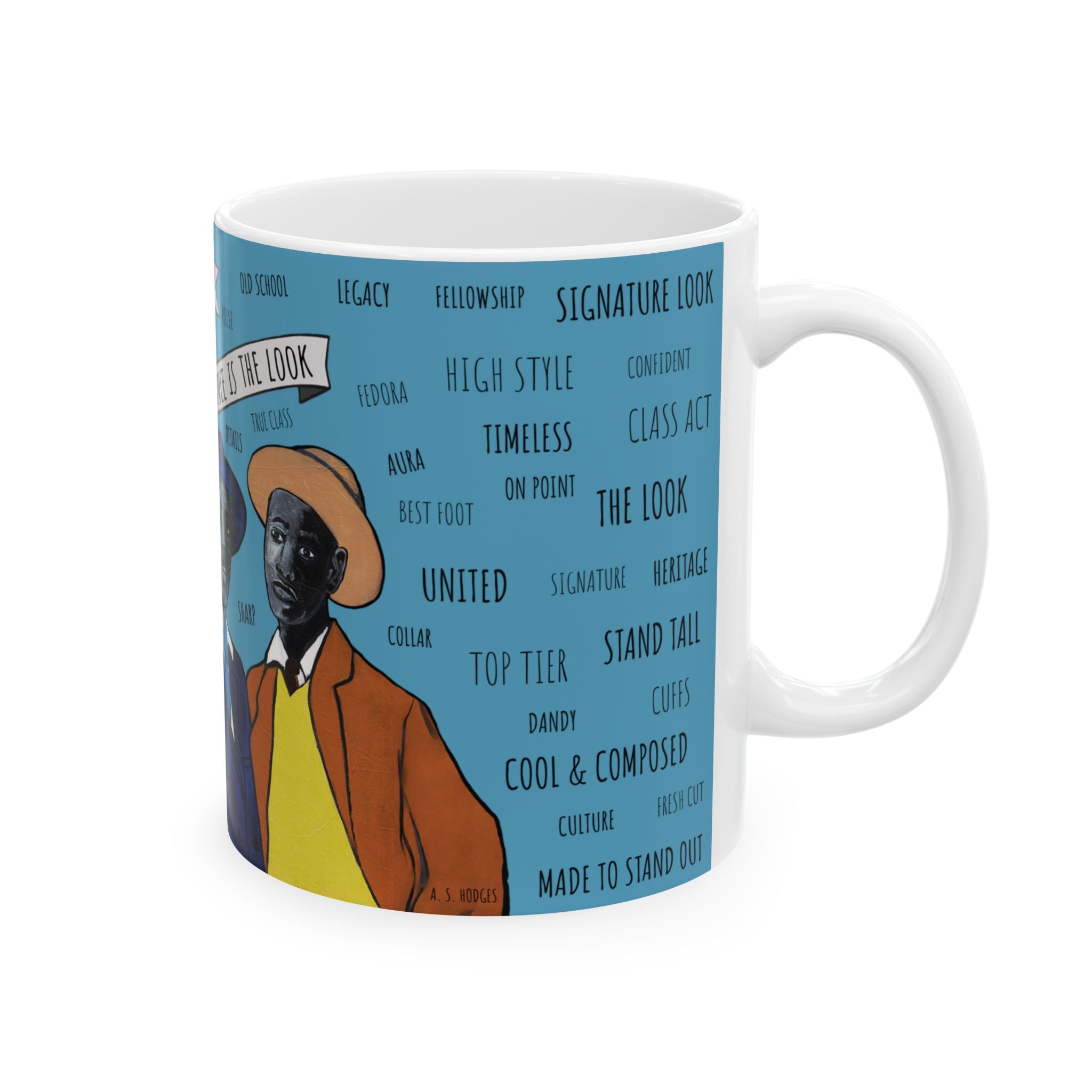 Dapper by Design Black Art Mug (11oz) - Father’s Day Gift - Juneteenth - Groomsmen Mug