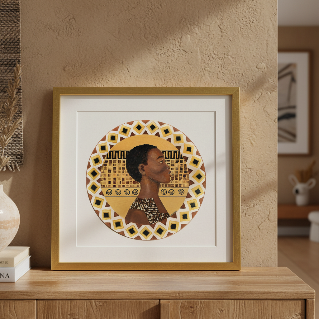 Dahomey Warrior Art Print | African American Cultural Wall Decor