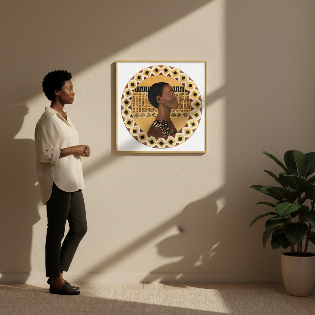 Dahomey Warrior Art Print | African American Cultural Wall Decor