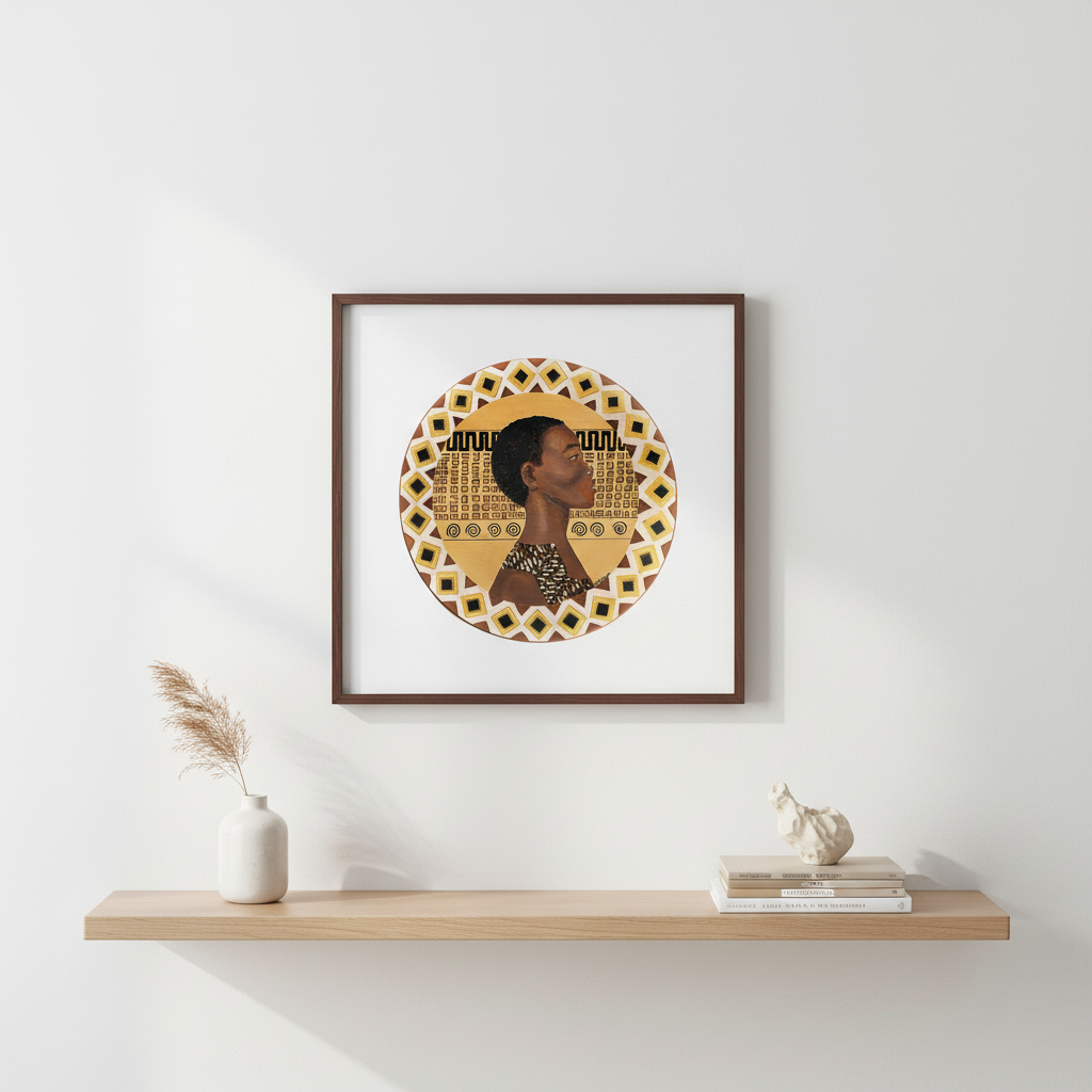 Dahomey Warrior Art Print | African American Cultural Wall Decor