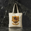 Dahomey Warrior natural canvas tote bag hero scale upright — Art Is Power Vol. I | Inkwell Fine Art Prints