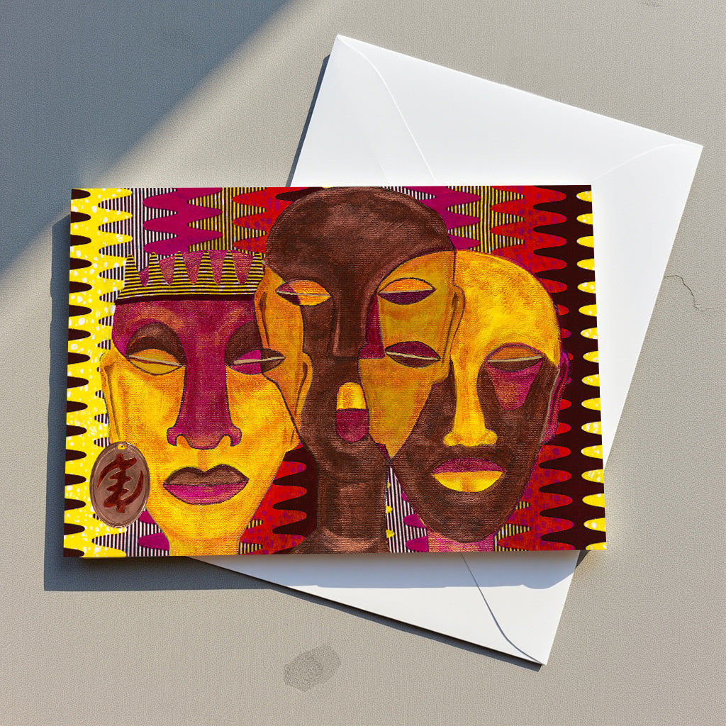 Rooted & Radiant – Afrocentric Greeting Card Set (5-Pack)