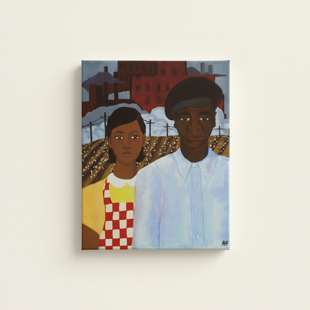 Black Couple Wall Art | Framed African American Heritage Decor