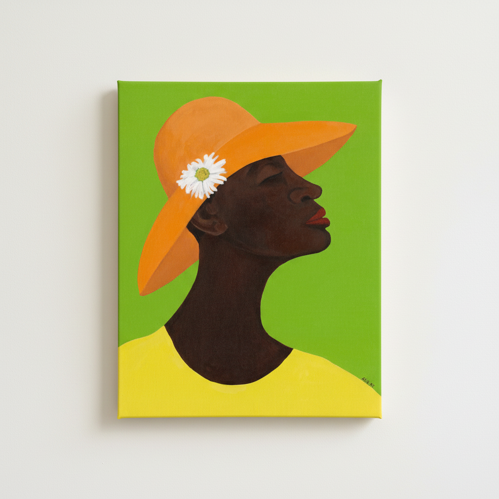 Annabelle's New Hat — Canvas Print
