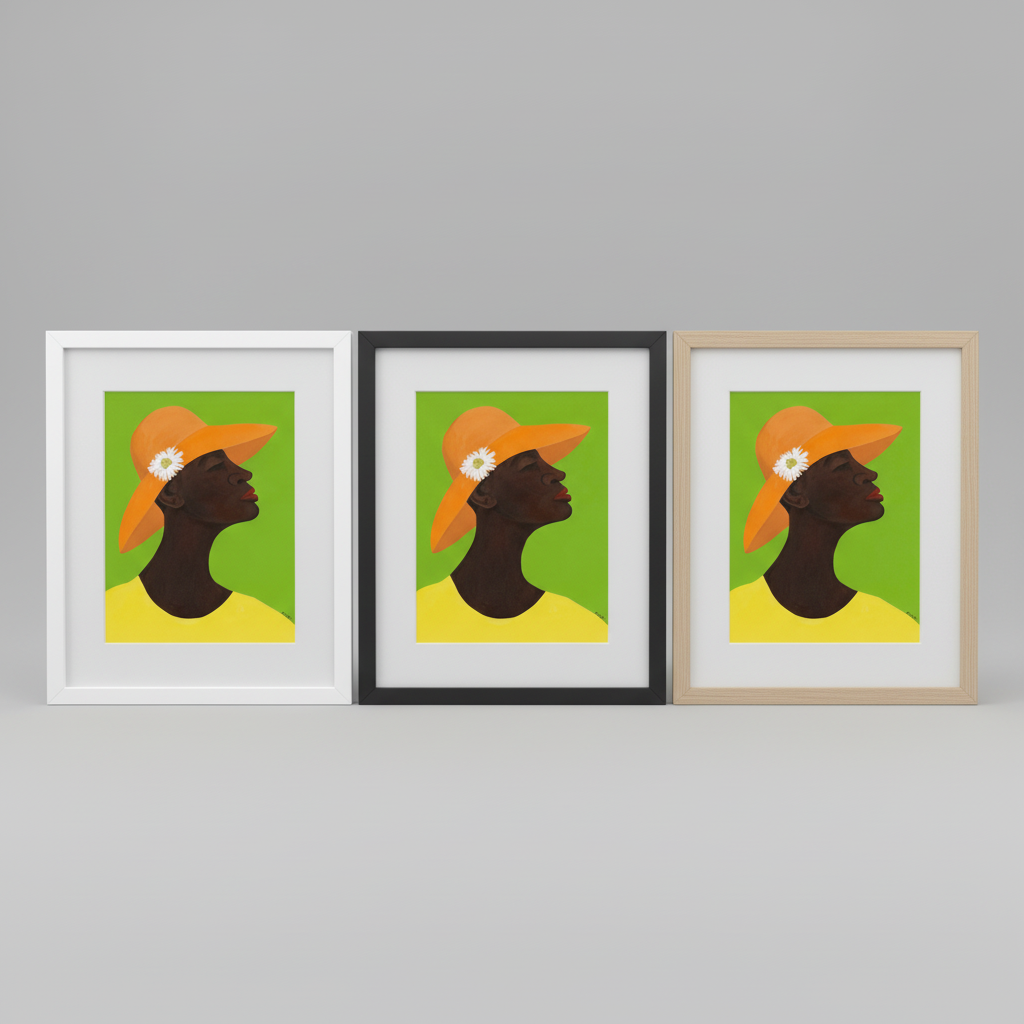 Black Church Lady Wall Art | Framed African American Decor