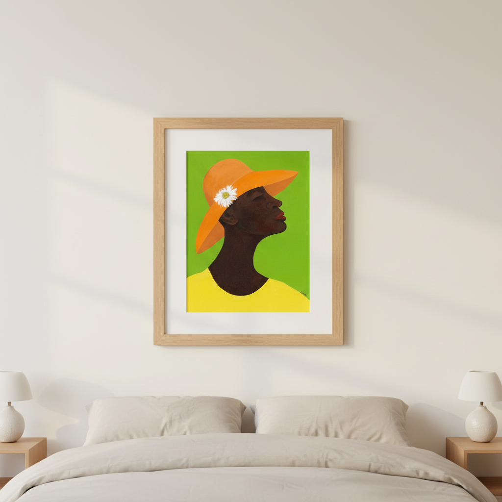 Black Church Lady Wall Art | Framed African American Decor